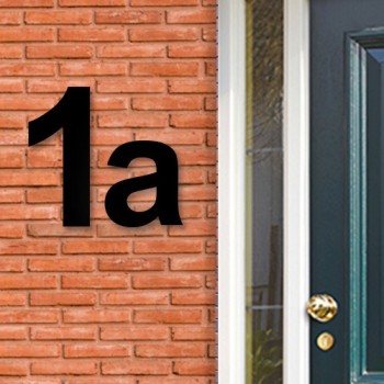 Huisnummers acryl zwart | Namenenzo.nl