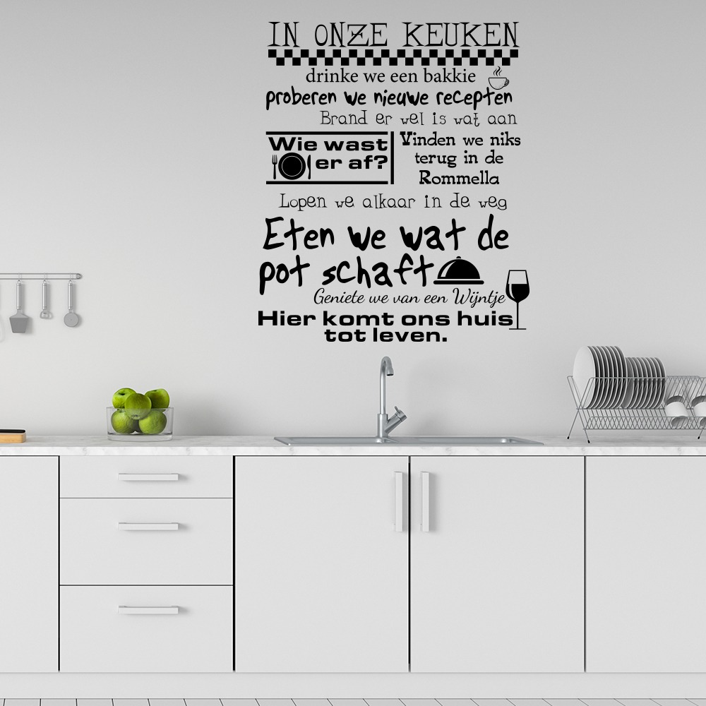 Keuken stickers | Namenenzo.nl
