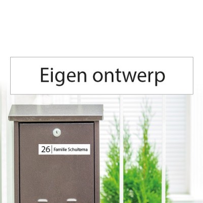 Brievenbus sticker eigen ontwerp