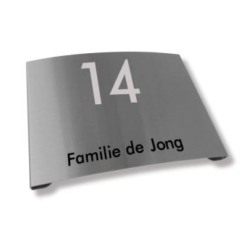 Naambordjes RVS | Namenenzo.nl