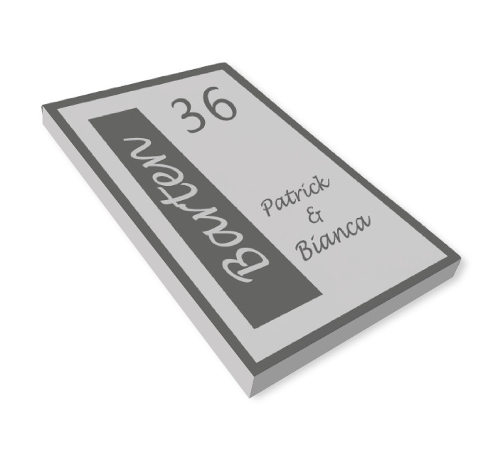Naambordjes Beton | Namenenzo.nl