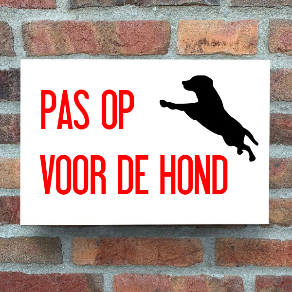 Betreden op eigen risico bord